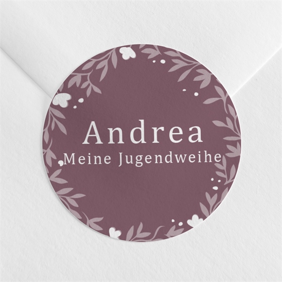 Aufkleber Jugendweihe Fliedertraum ref.N3601774