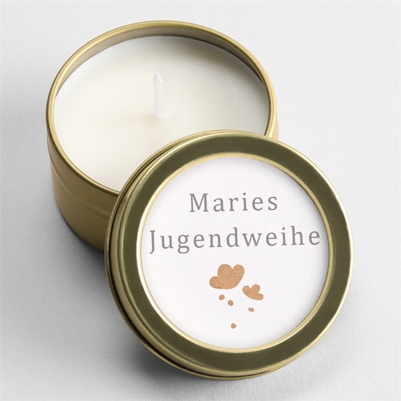 Kerze Jugendweihe Blumenrelief ref.N3601777