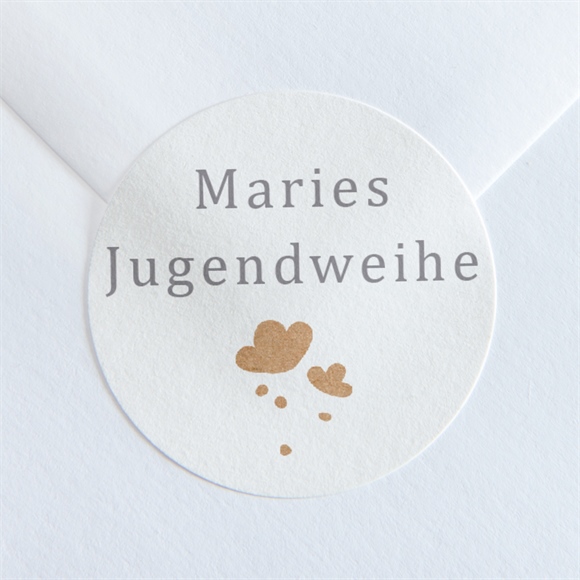 Aufkleber Jugendweihe Blumenrelief ref.N3601776