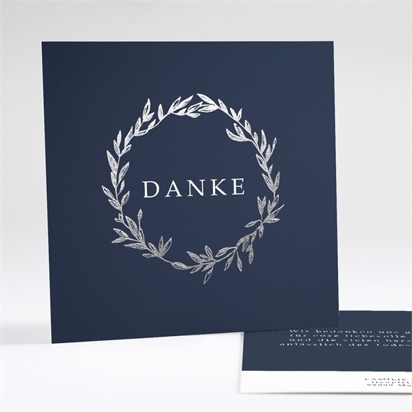 Trauerdanksagung Sein schönstes Lachen - Silber ref.N351269