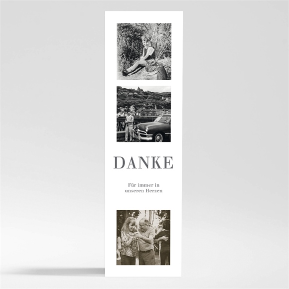 Trauerdanksagung Memento - Magnet Lesezeichen ref.N200541
