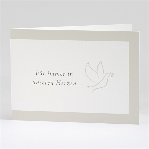 Trauerdanksagung Taube der Hoffnung - Quer ref.N42144