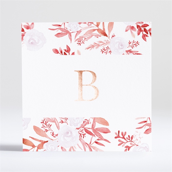 Trauerdanksagung Rotes Blumenbeet - Kupfer ref.N351272