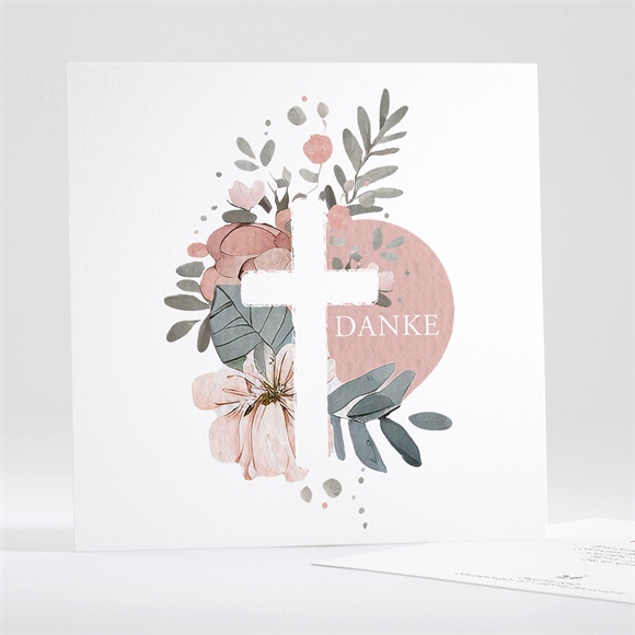 Trauerdanksagung Sanfte Klarheit - Quadrat ref.N351410