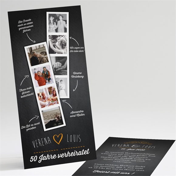 Einladung Hochzeitsjubiläum Retrospective - 50 Jahre ref.N221274