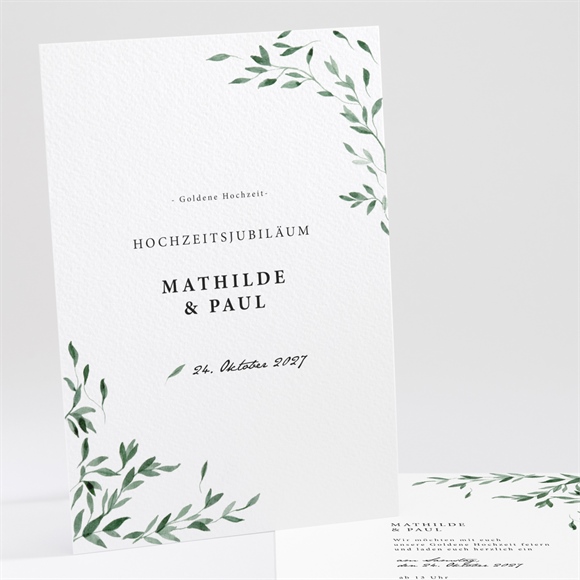 Einladung Hochzeitsjubiläum Florale Zartheit - 50 Jahre ref.N241241