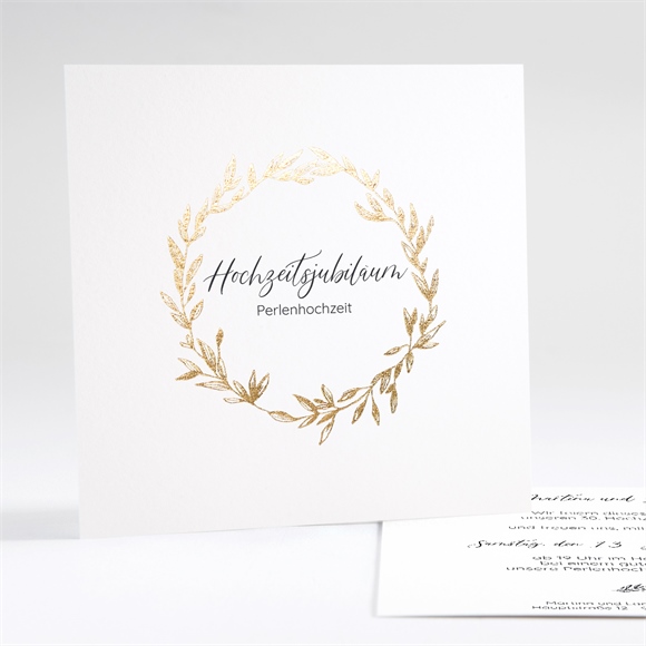Einladung Hochzeitsjubiläum goldener kranz