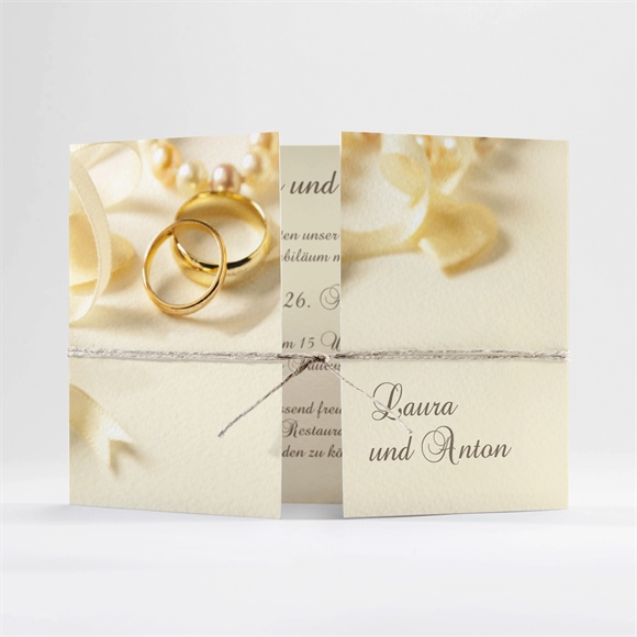 Einladung Hochzeitsjubiläum Goldene Ringe ref.N701133