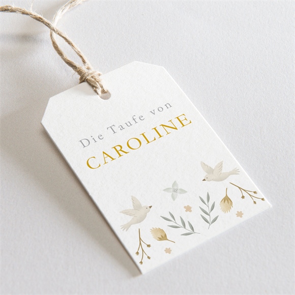 Geschenkanhänger Taufe Zarte Eleganz ref.N291590