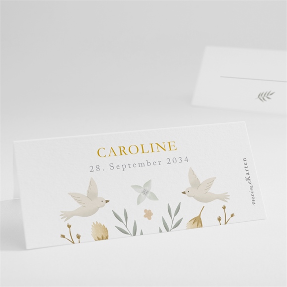 Tischkarte Taufe Zarte Eleganz ref.N440925