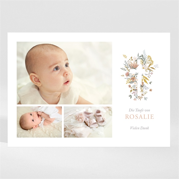 Dankeskarte Taufe Freude pur ref.N110261