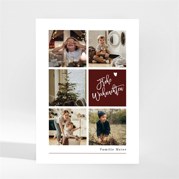 Weihnachtskarte Foto-Gitter - Magnet ref.N210204