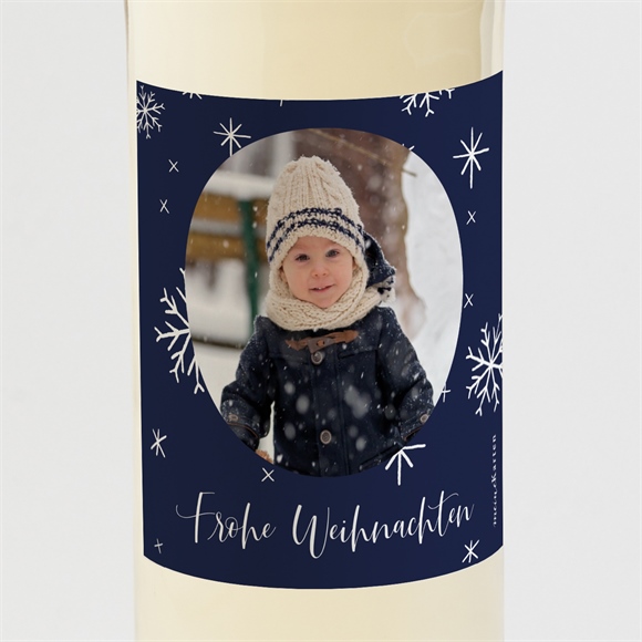 Flaschenetikett Weihnachten Weihnachtssterne ref.N3001985