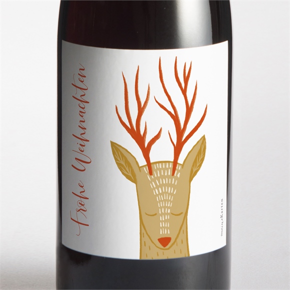Flaschenetikett Weihnachten Bambi ref.N3001995