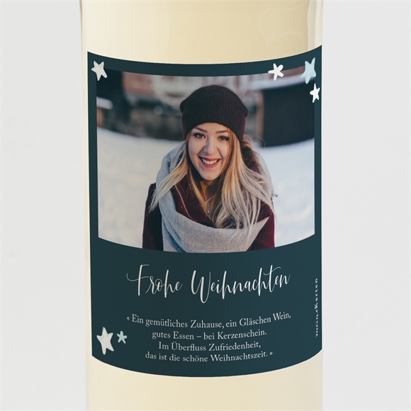 Flaschenetikett Weihnachten Moderne Sterne ref.N3001996