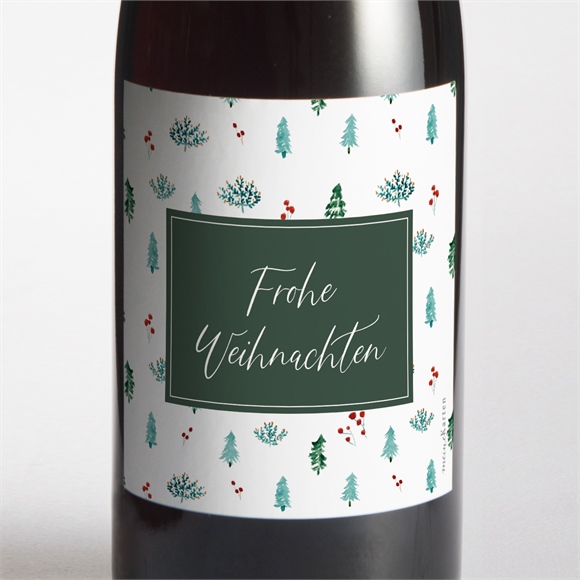 Flaschenetikett Weihnachten Tannenliebe ref.N3001997