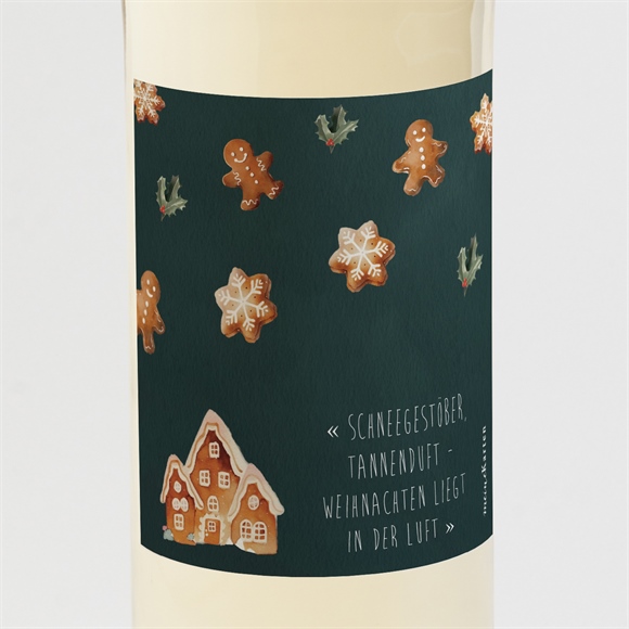 Flaschenetikett Weihnachten Lebkuchen ref.N3001998
