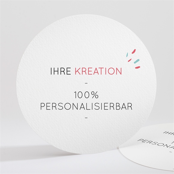 Weihnachtskarte Blanco - Rund*13,5cm (N21268) ref.N321268