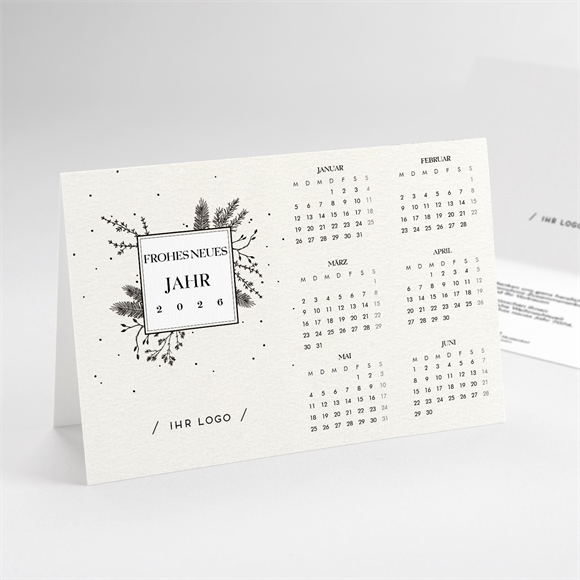 Weihnachtskarte Winterblumen - Kalender ref.N41152