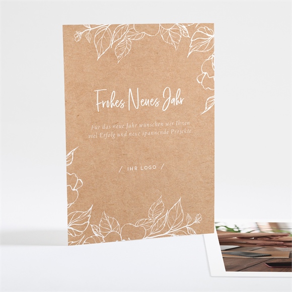 Weihnachtskarte Filigrane Blätter ref.N25124