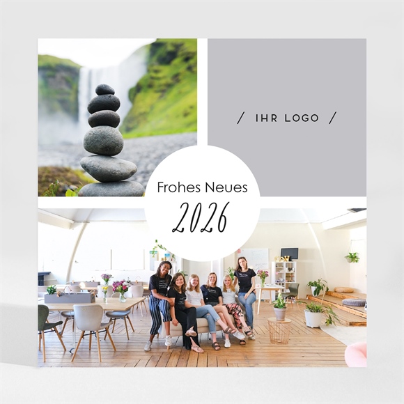 Weihnachtskarte trendige fotocollage