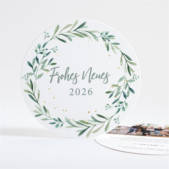 Weihnachtskarte Moderne Blättergrüße ref.N321156