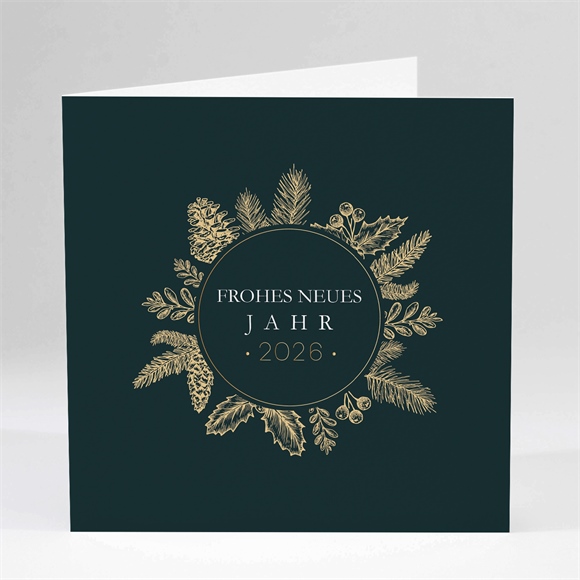 Weihnachtskarte Kiefernkranz ref.N451230