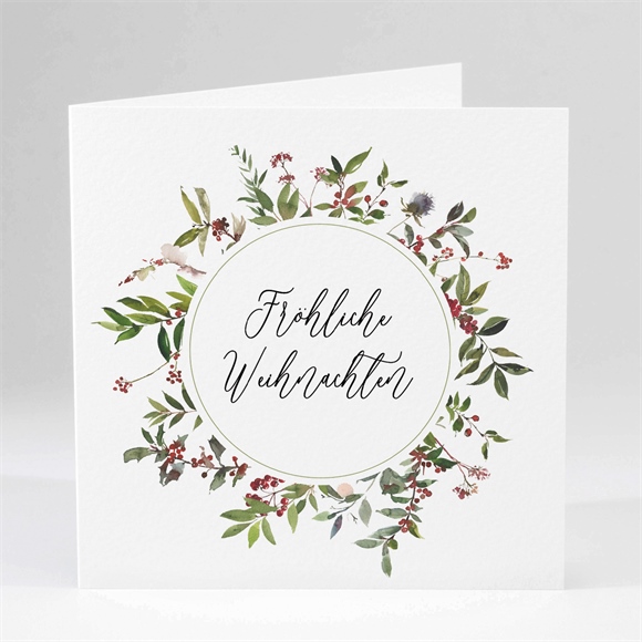 Weihnachtskarte Schöner Weihnachtskranz ref.N451488