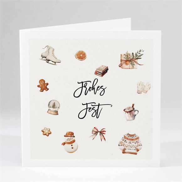 Weihnachtskarte Schlittschuh ref.N451564