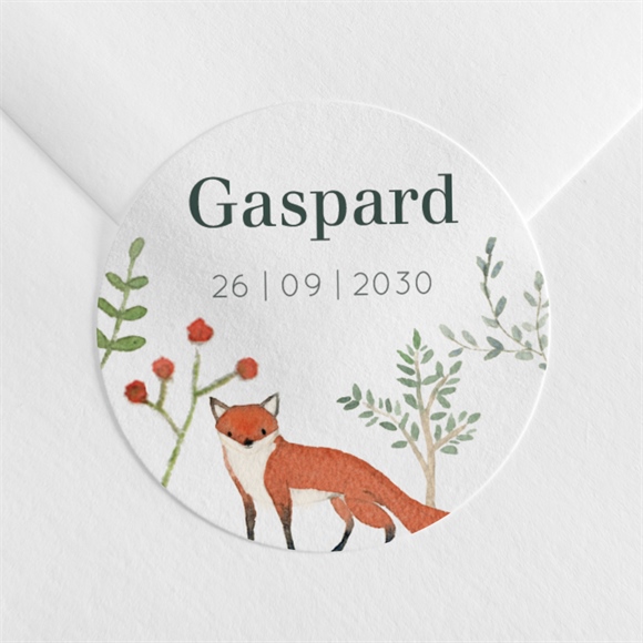 Sticker Geburt Kleine Waldtiere ref.N3601373