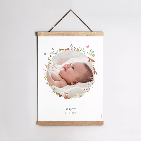 Geburtsposter Kleine Waldtiere ref.N260119