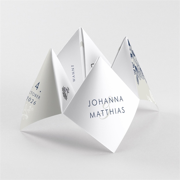 Hochzeitseinladung Blühender Zweig - Origami ref.N330122