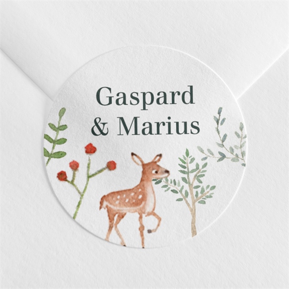 Sticker Geburt kleine zwillinge