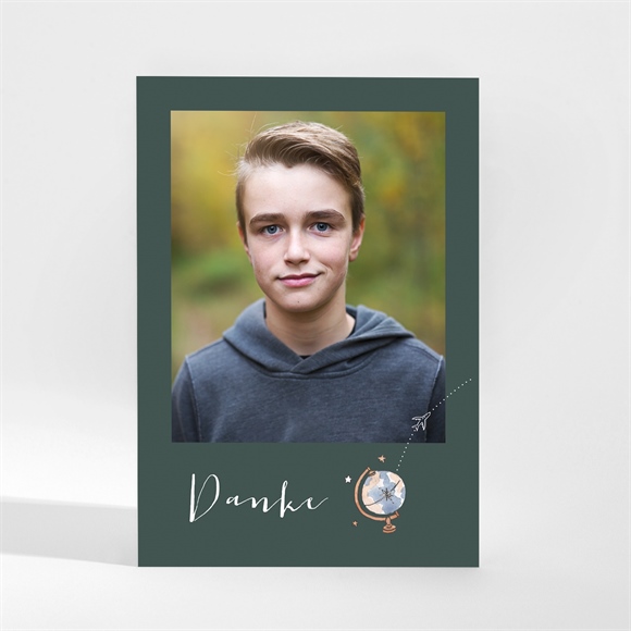 Danksagungskarte Jugendweihe Reisepass zur Jugendw - Magnet ref.N210217