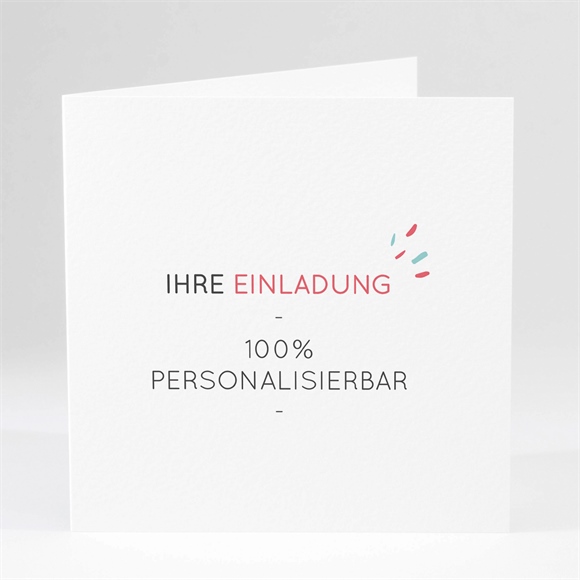 Geburtstagseinladung Blanco - 15x15cm (N46131) ref.N46131