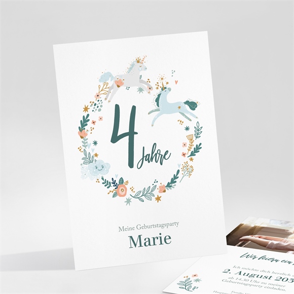 Geburtstagseinladung Einhorn ref.N25187