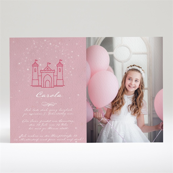 Geburtstagseinladung prinzessinnen schloss