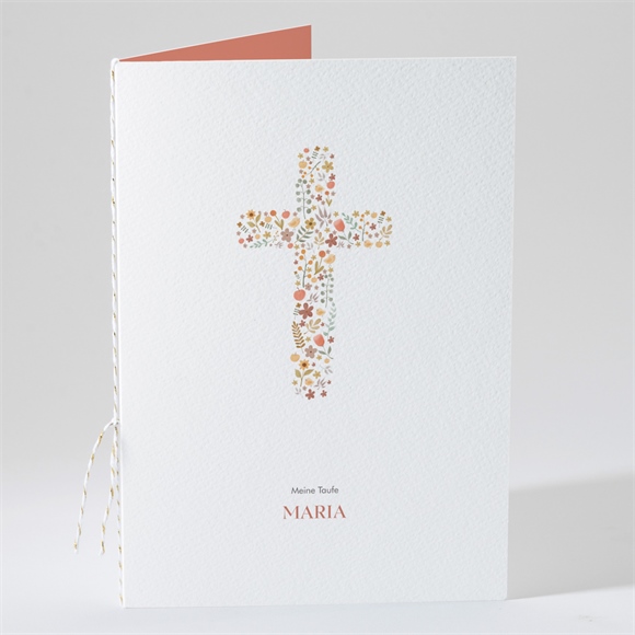 Kirchenheft Taufe Blumenmosaik ref.N491407