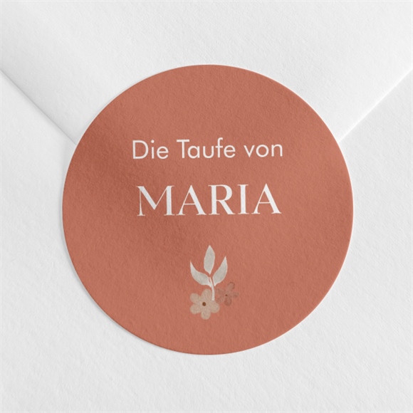 Aufkleber Taufe Blumenmosaik ref.N3601704