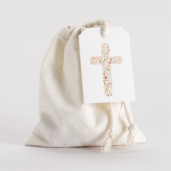 Geschenkbeutel Taufe Blumenmosaik ref.N291638