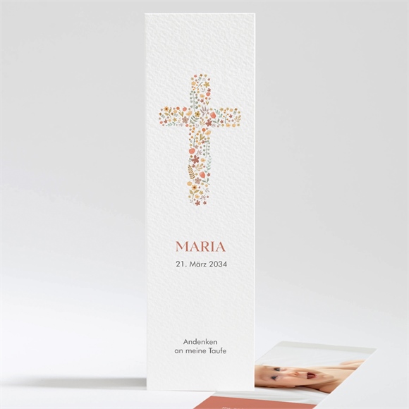 Andenken Taufe Blumenmosaik ref.N201350