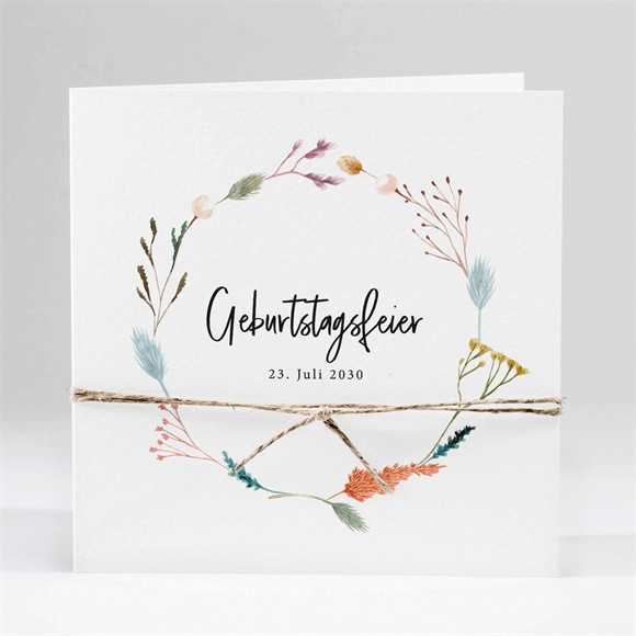 Geburtstagseinladung Blumenparty ref.N451601