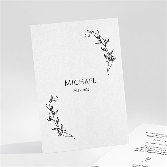 Trauerkarte Dankbarkeit ref.N251106