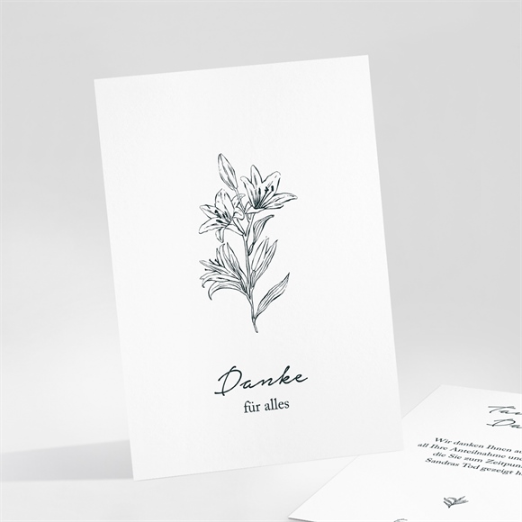 Trauerdanksagung Stille Hommage ref.N251112