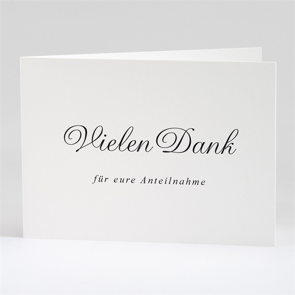 Trauerdanksagung schöne erinnerung - klappkarte