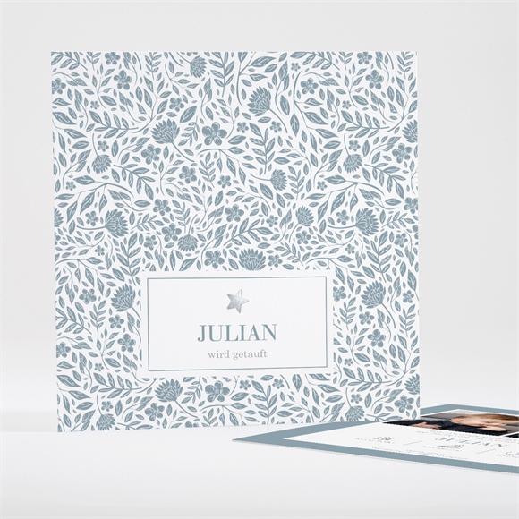 Einladung Taufe Heilige Taufe - Silber ref.N351468