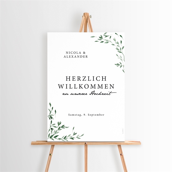 Willkommensschild Hochzeit Unter dem Olivenbaum ref.N260144