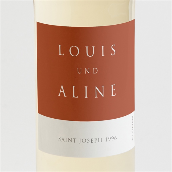 Flaschenetikett Hochzeit lovestory