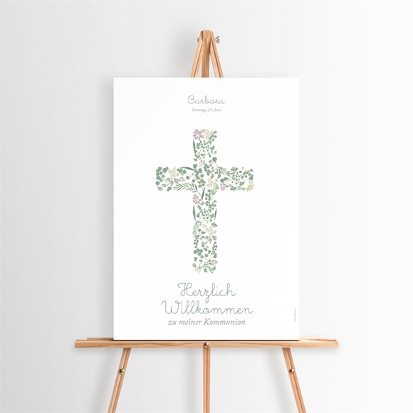 Willkommensschild Kommunion Frühling ref.N260248