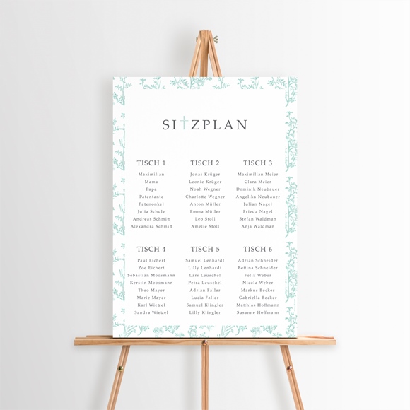 Sitzplan Taufe Vintage Vogel ref.N260193